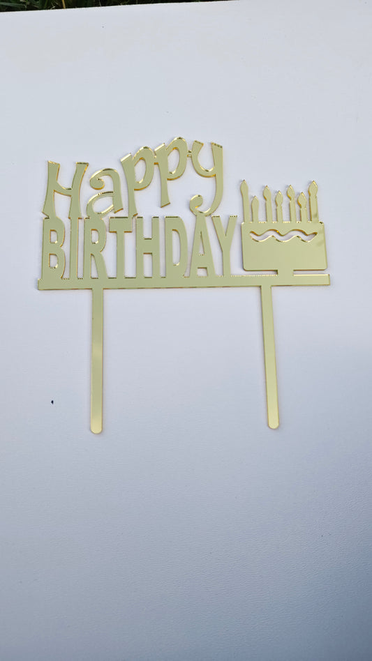 Insert decorativ pentru tort -Happy Birthday