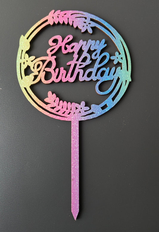 Insert tort Happy Birthday -Curcubeu