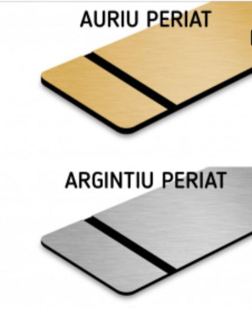 Placa ABS Personalizată cu număr apartament (TEXT PERSONALIZAT)