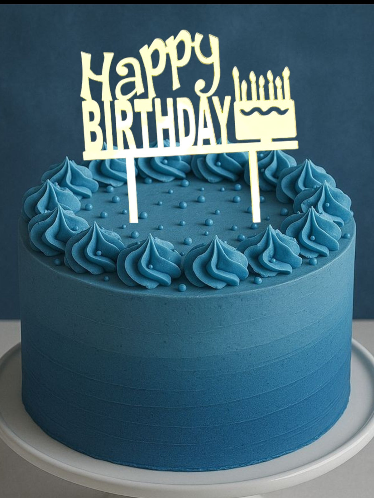 Insert decorativ pentru tort -Happy Birthday