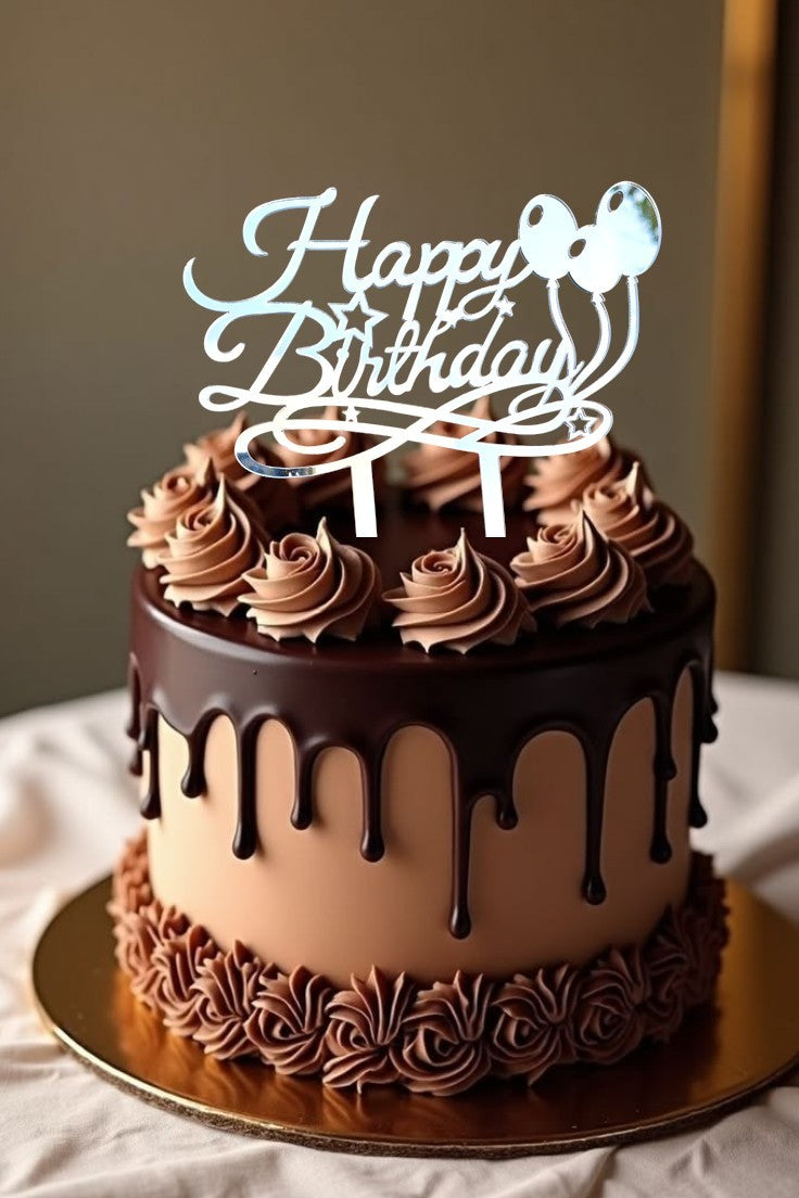 Insert decorativ pentru tort -Happy Birthday
