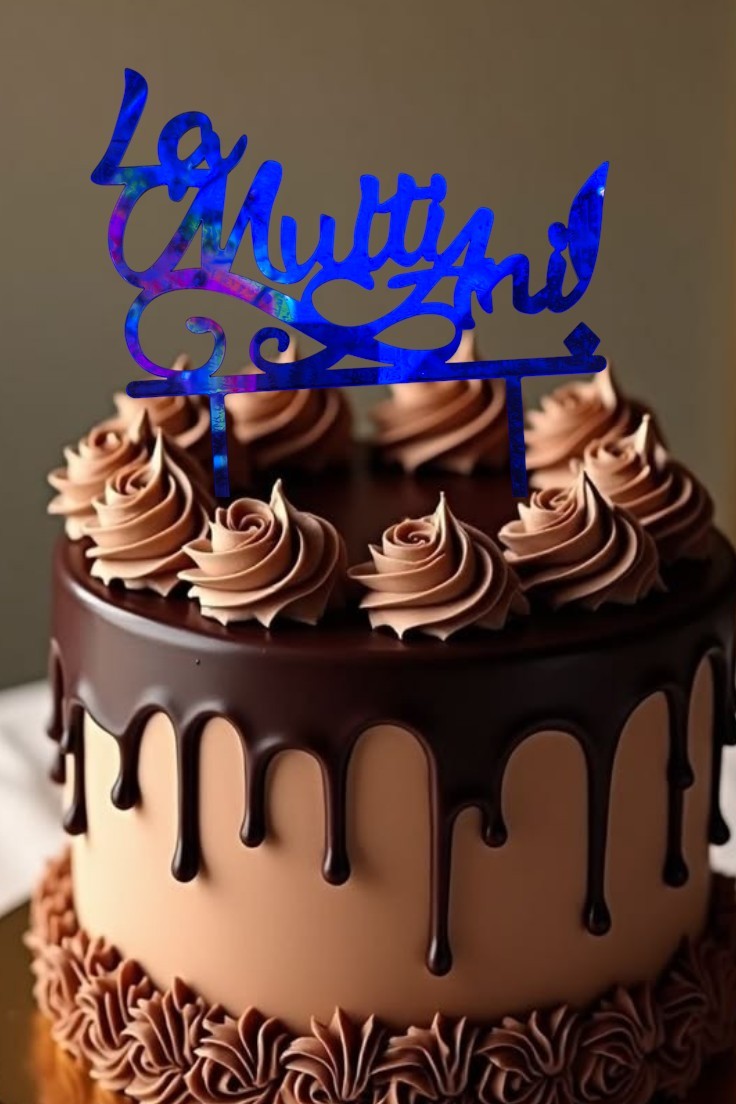 Insert decorativ pentru tort -Happy Birthday