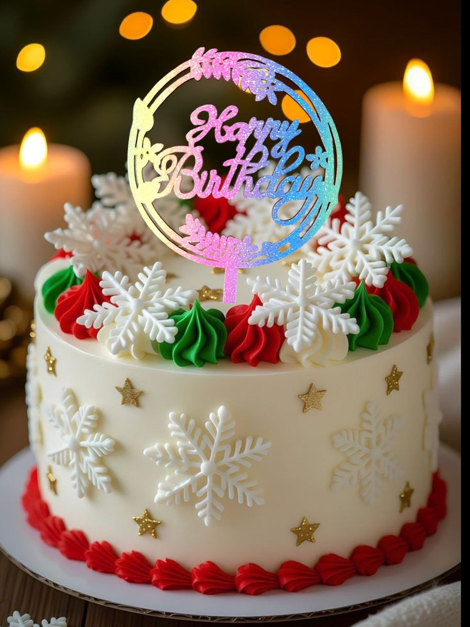 Insert tort Happy Birthday -Curcubeu