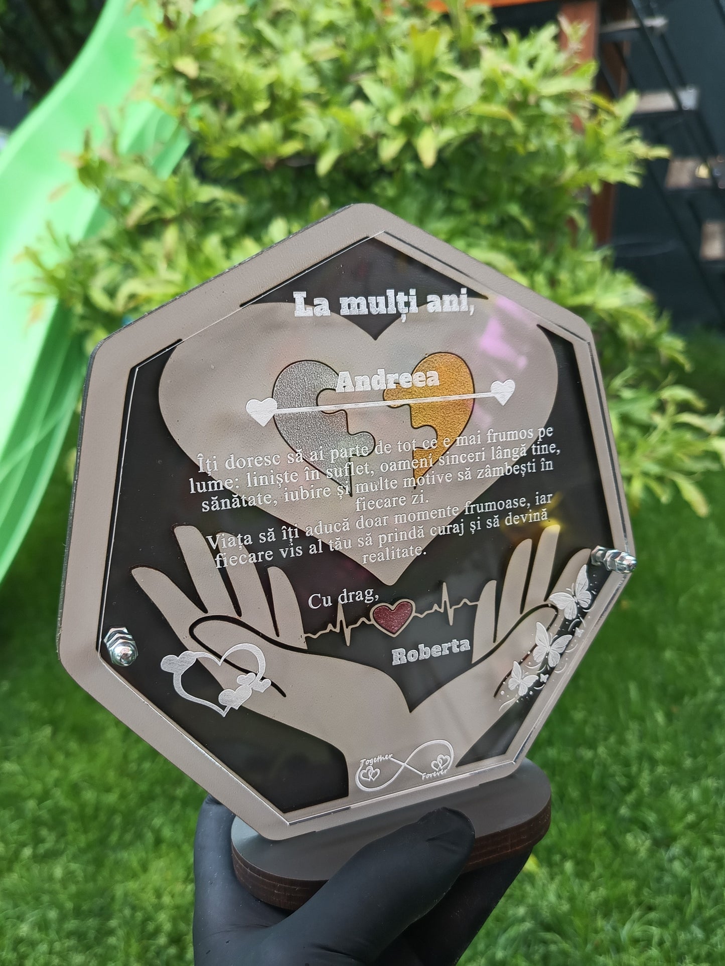 Plachetă personalizată -Legătura dintre noi