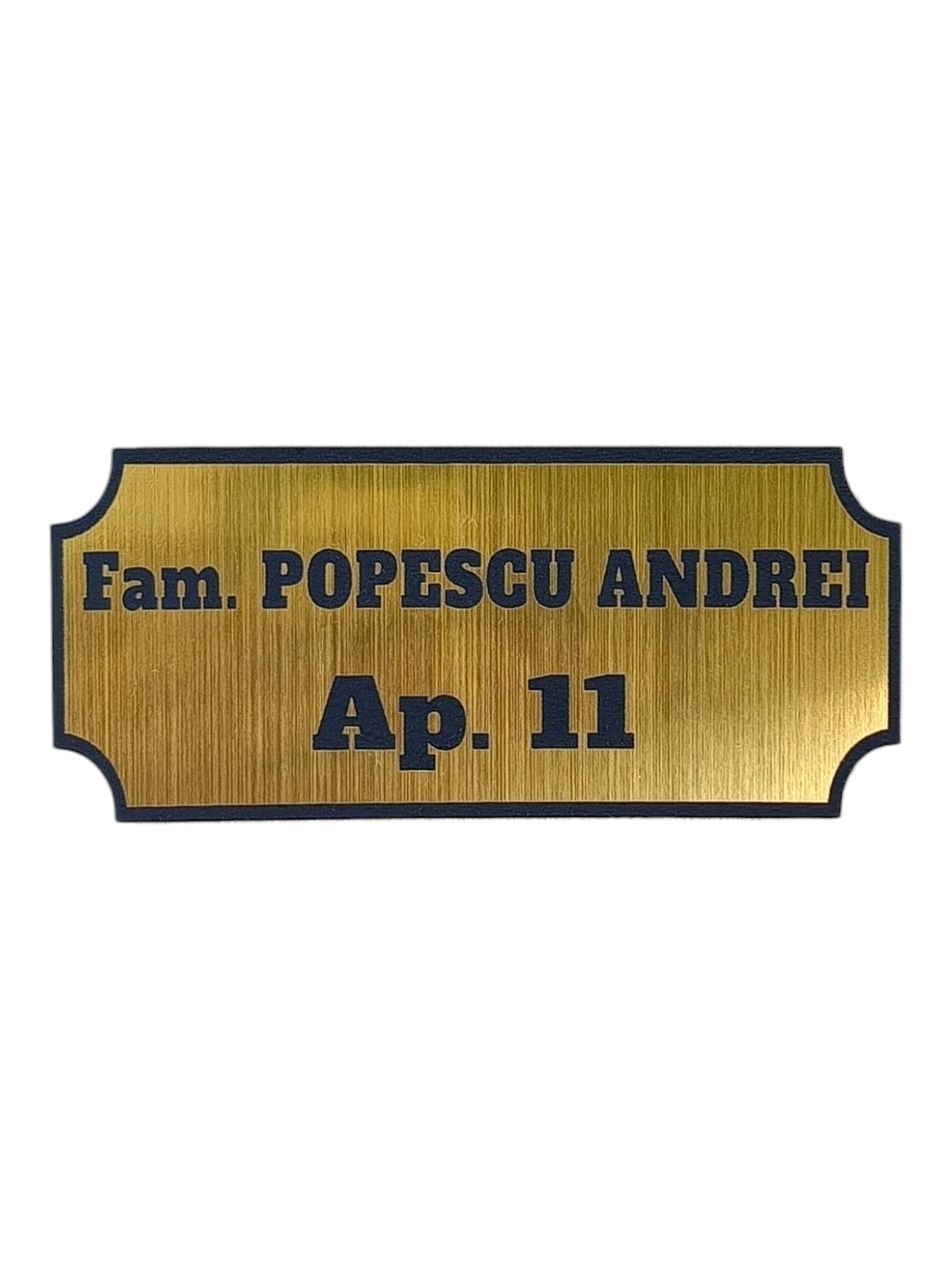 Placa ABS Personalizată cu număr apartament (TEXT PERSONALIZAT)