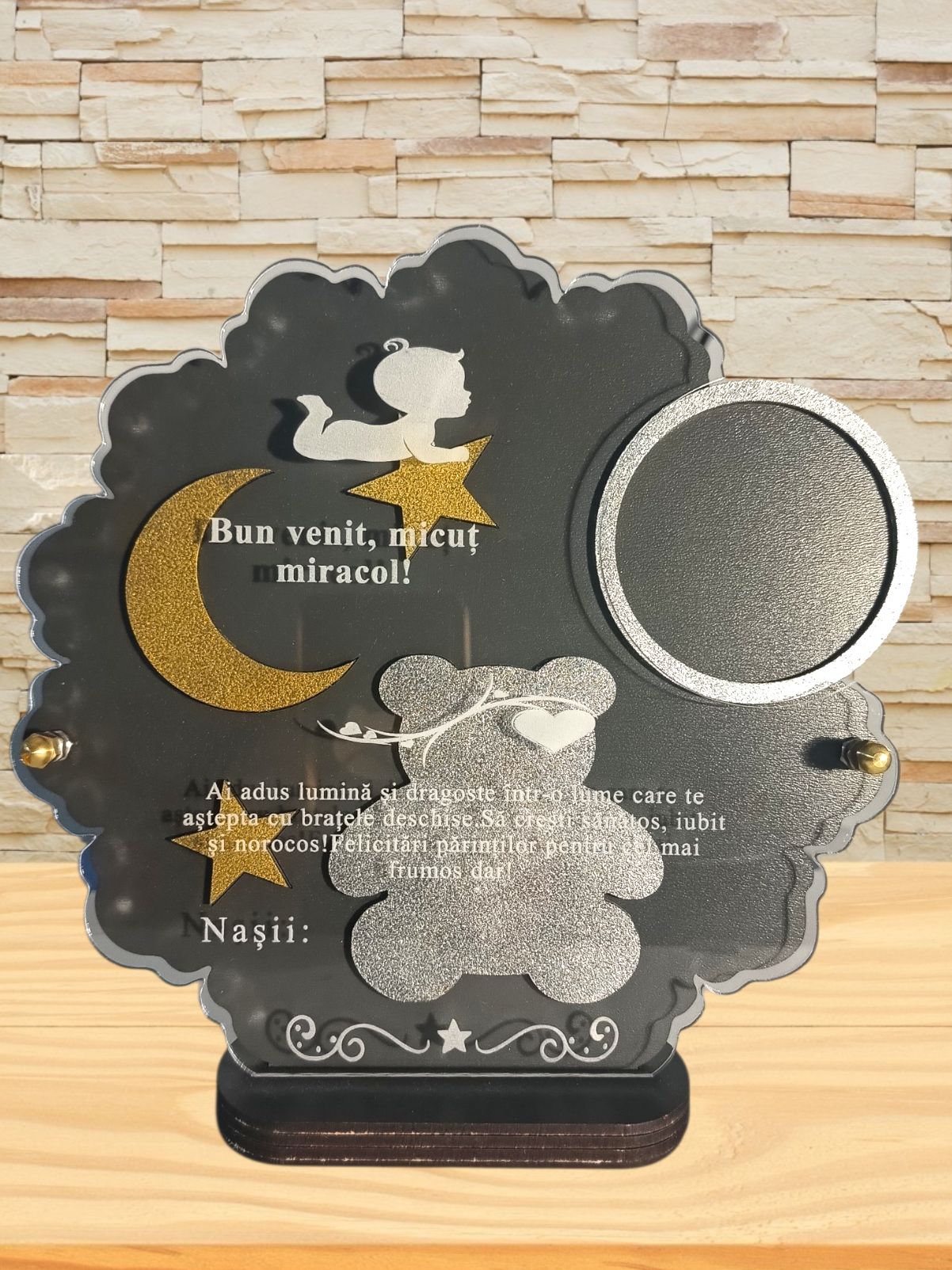 Plachetă personalizată- Pentru finuț