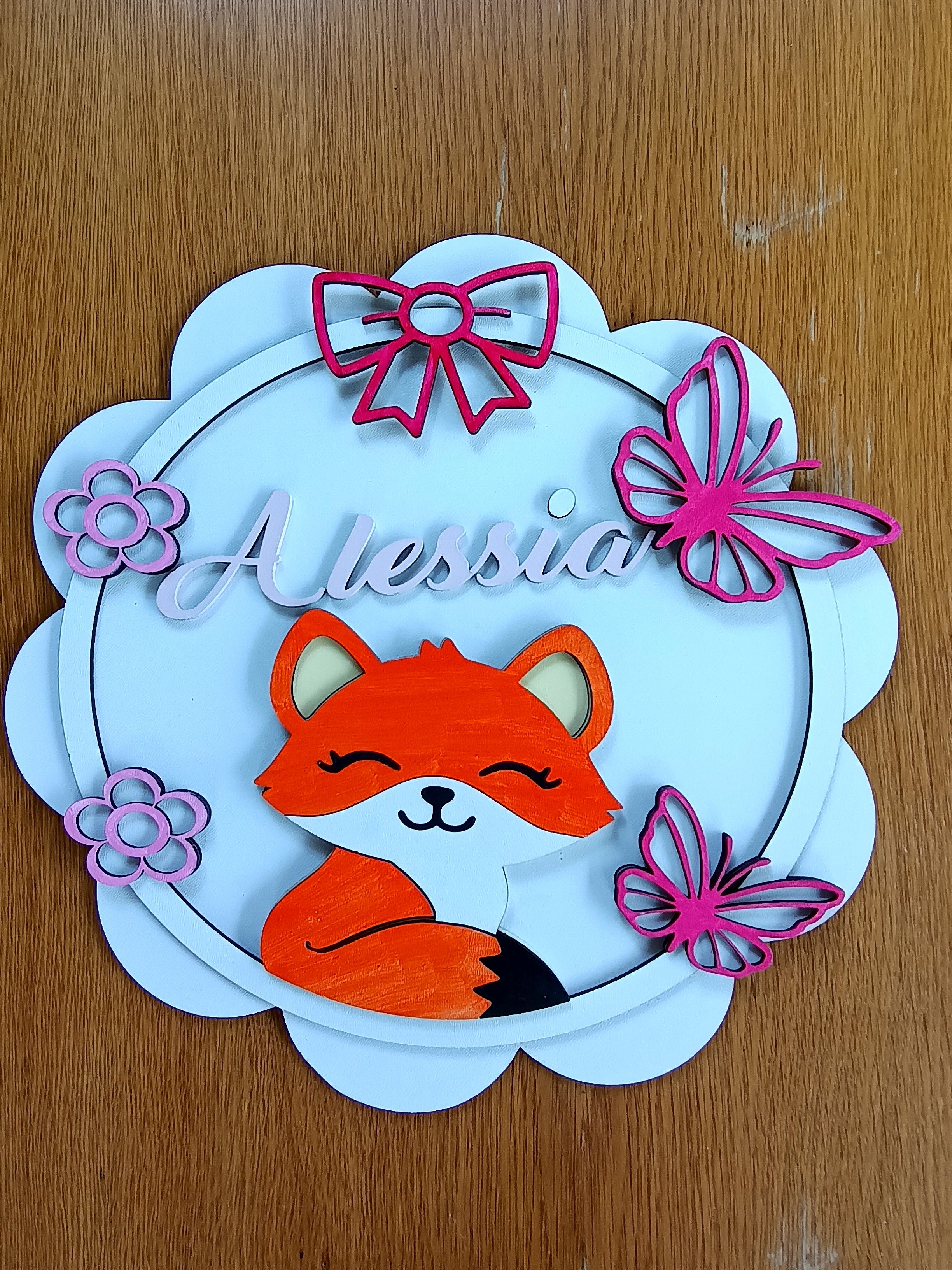 Decor personalizat cu nume copil