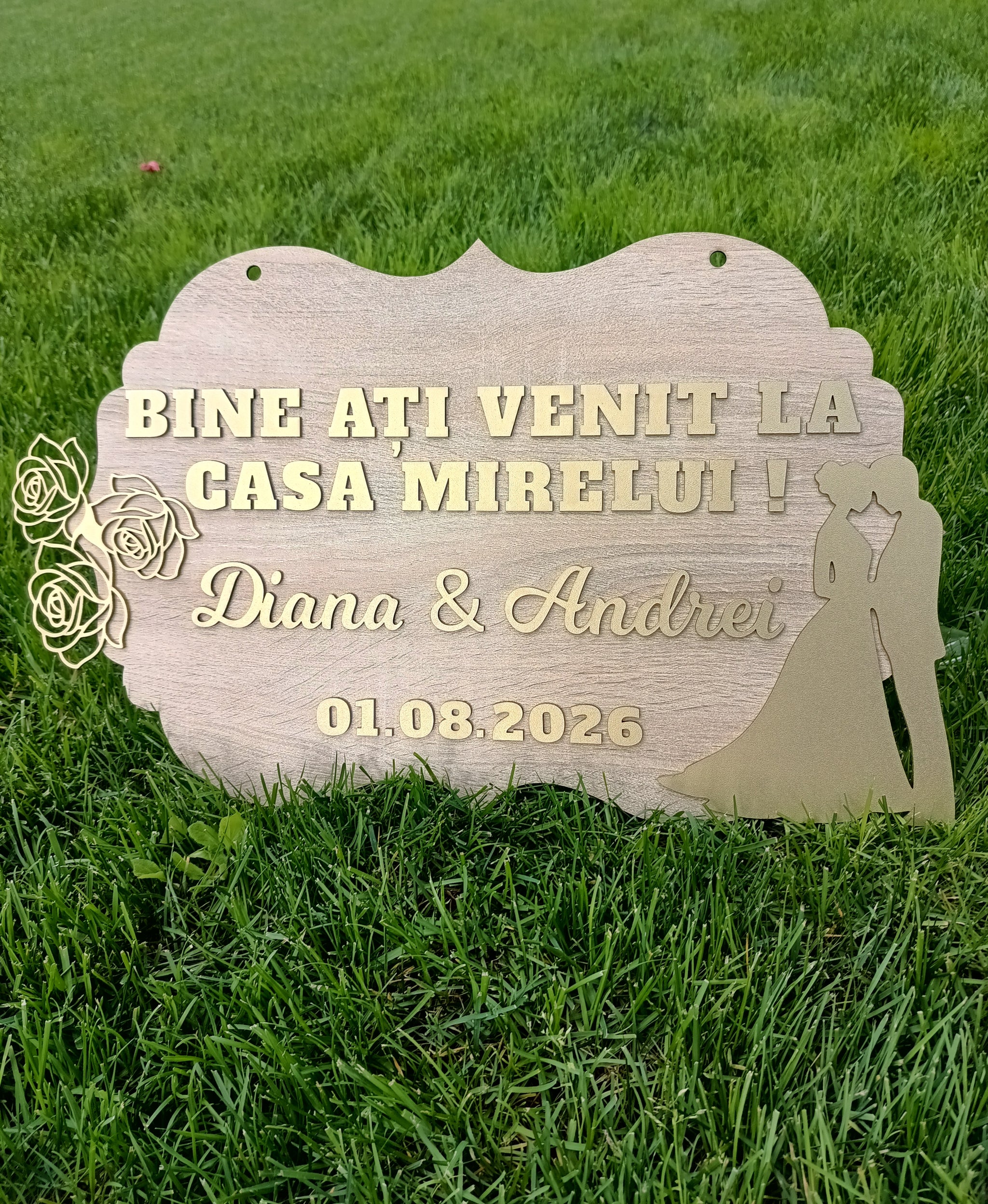 Panou Personalizat de Bun Venit pentru Nuntă 2
