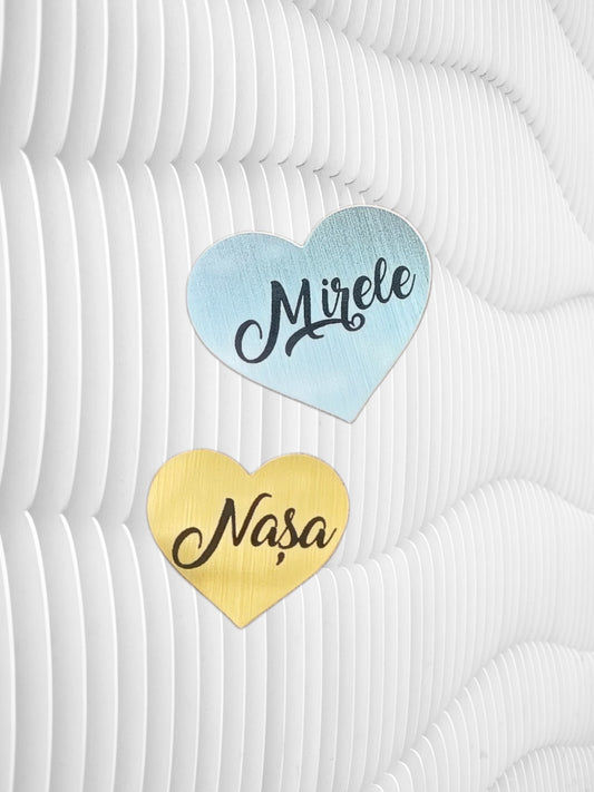 Plăcuțe personalizate pentru cocarde Metalex 4 cm