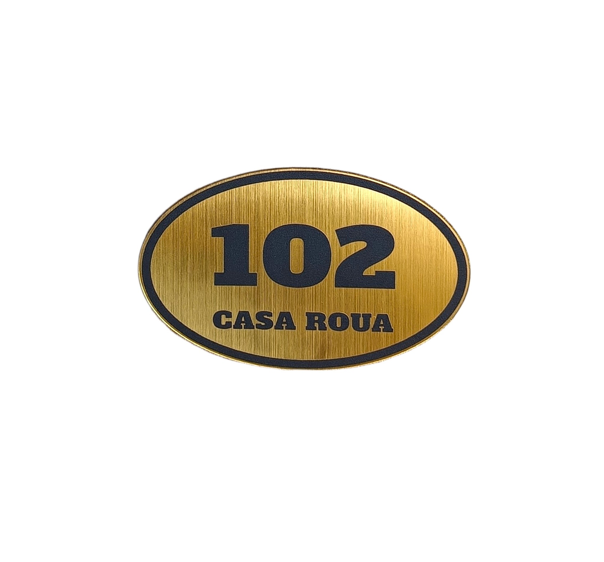 Plăcuță Număr Cameră Hotel –ABS Metalex- Personalizată