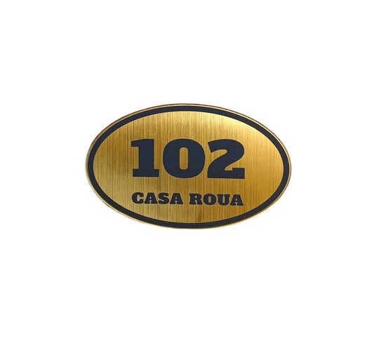 Plăcuță Număr Cameră Hotel –ABS Metalex- Personalizată