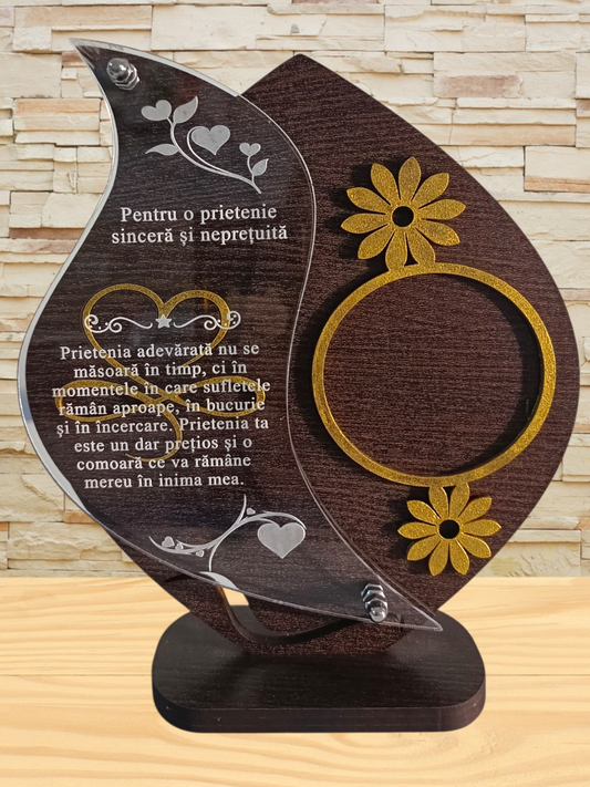 Plachetă personalizată -Prietenie