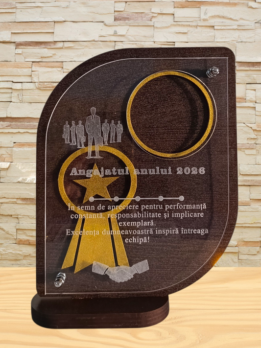 Plachetă personalizată -Angajatul anului