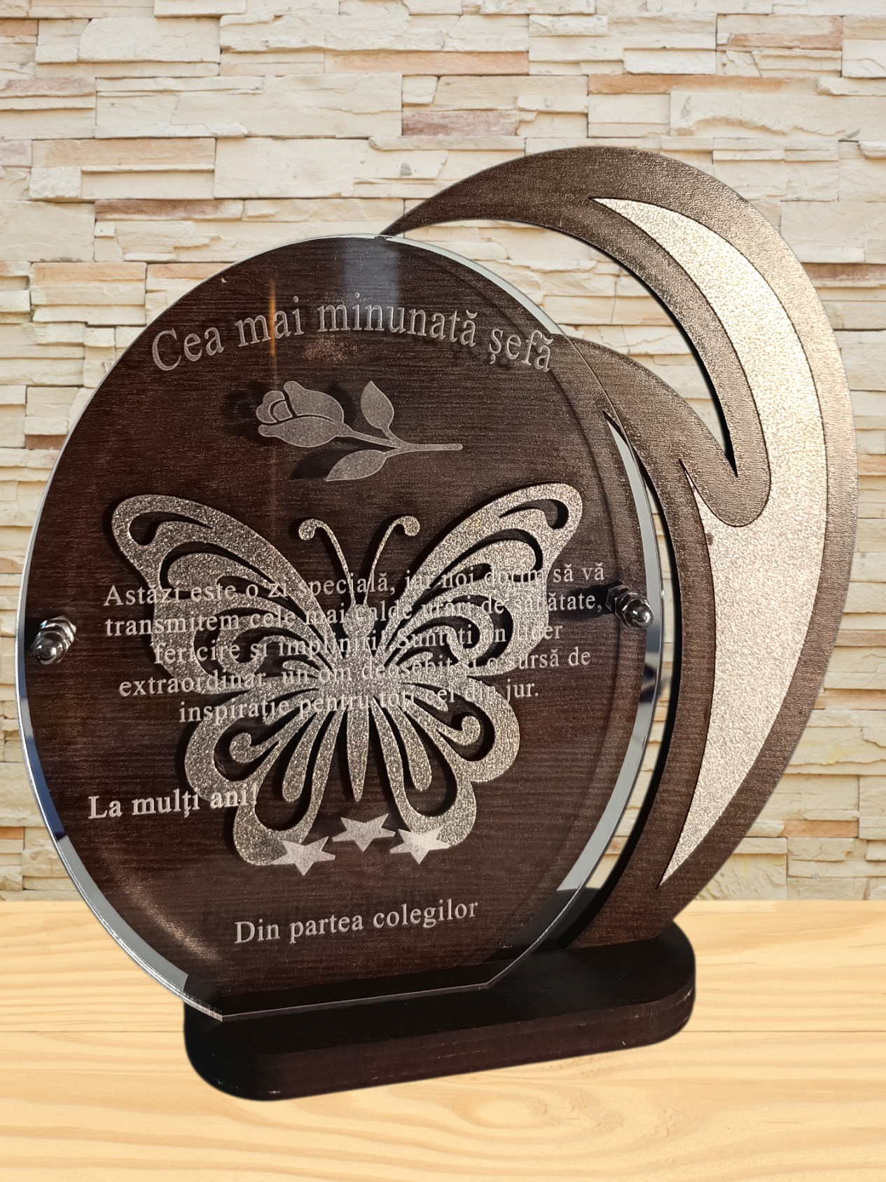 Plachetă personalizată -Pentru șefă