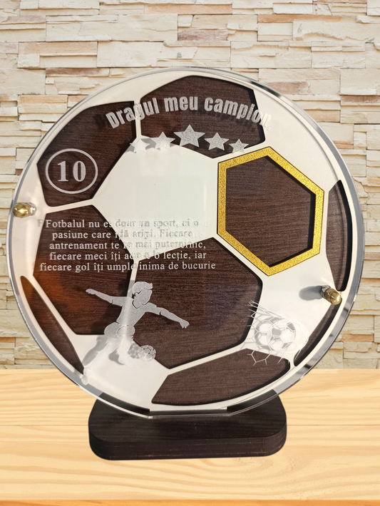 Plachetă personalizată -Fotbalist