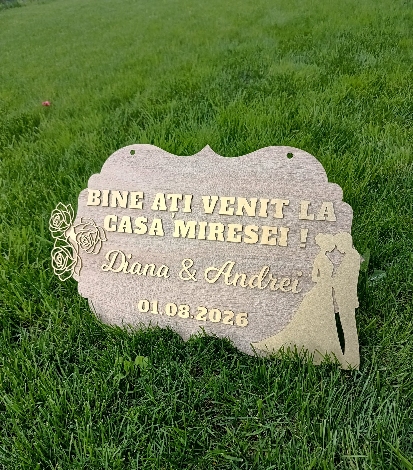 Panou de întâmpinare pentru nuntă
