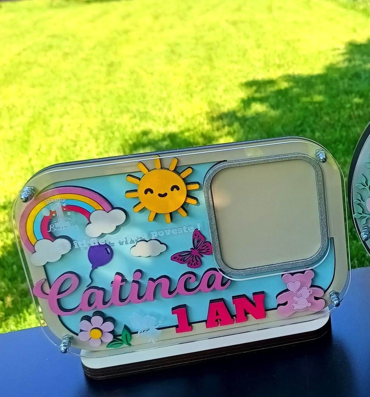 Plachetă personalizată -Aniversare 1 An #