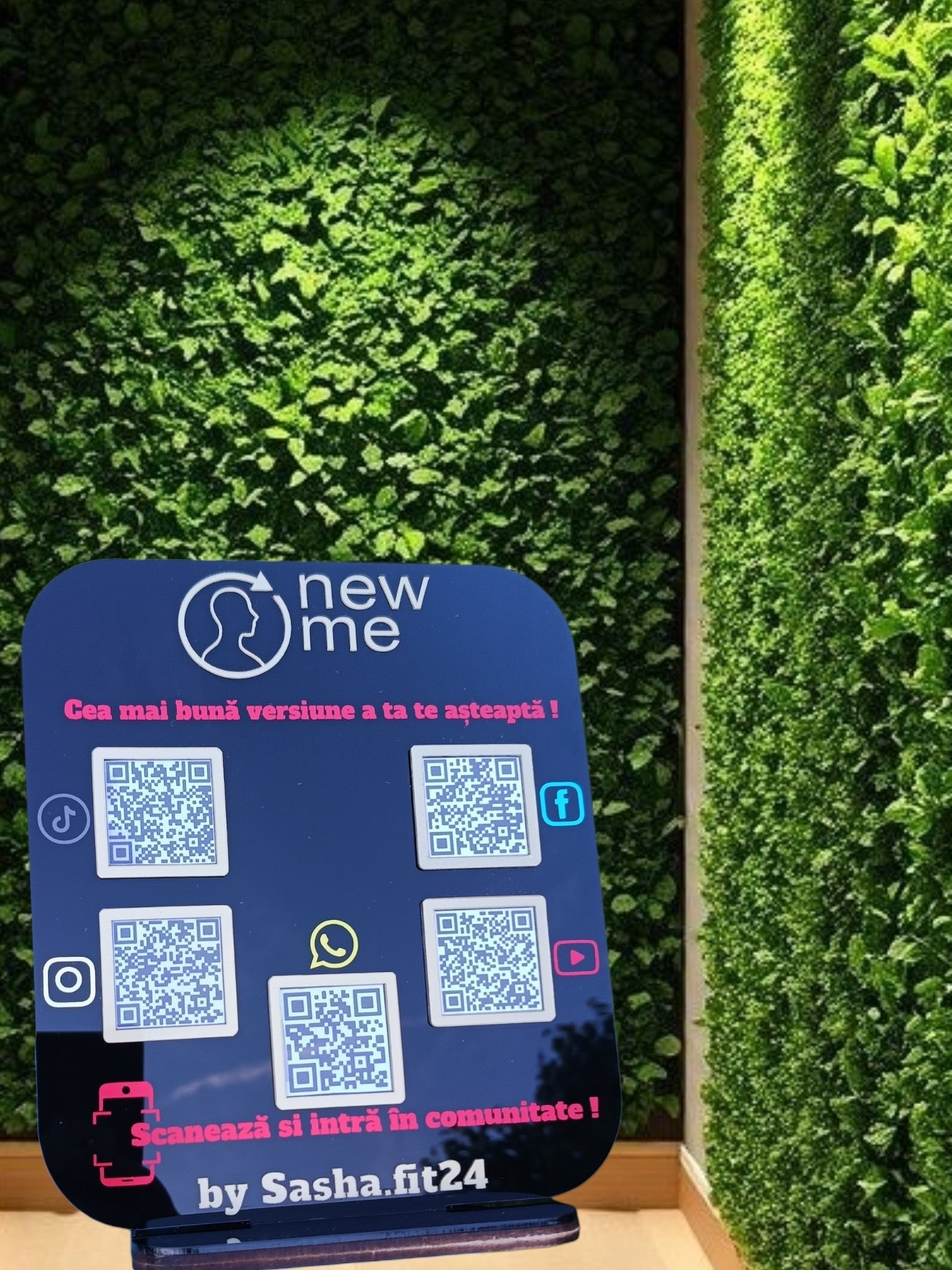 Plachetă personalizată -Cod QR